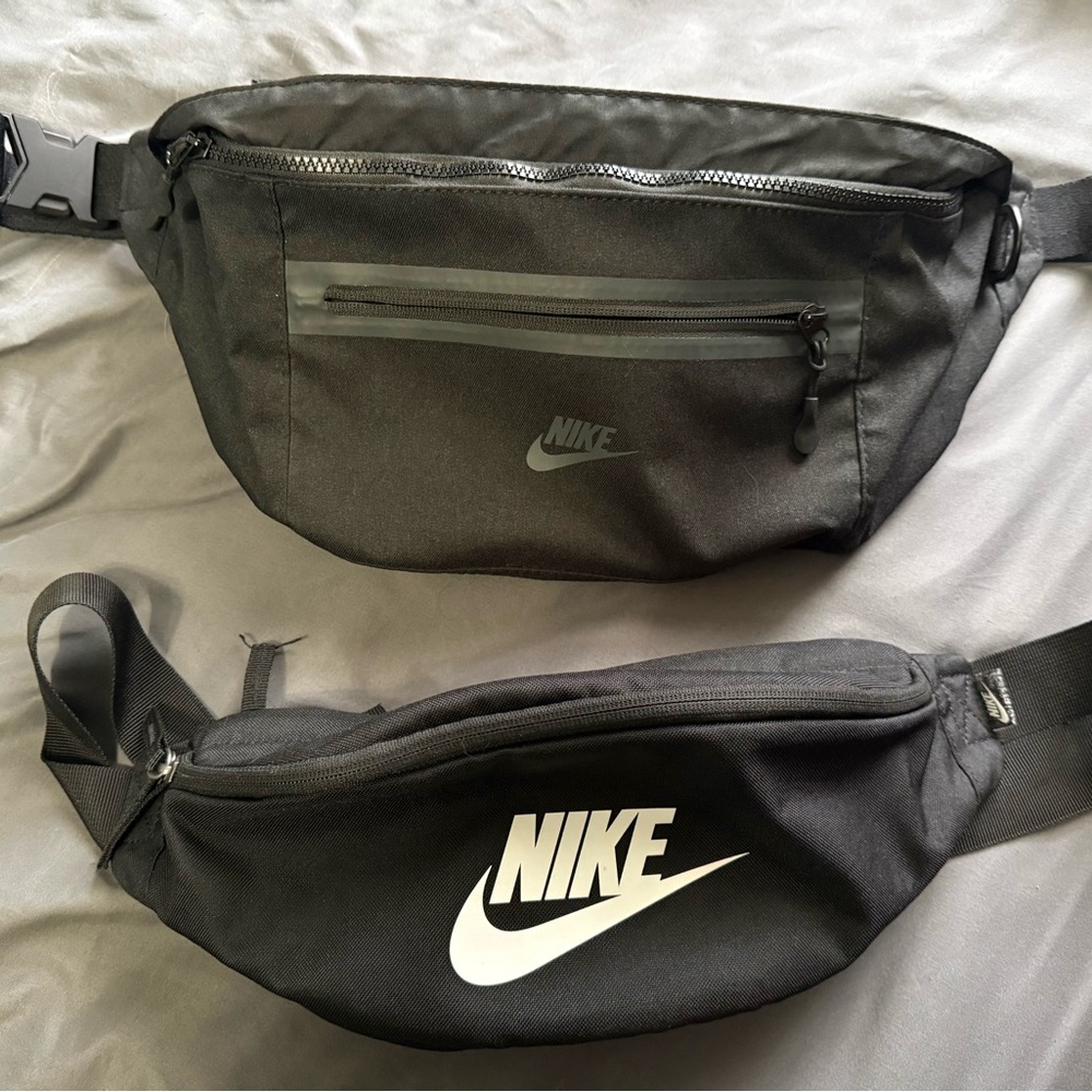 Nike Black Dual-Pack cross body Bags with Swoosh Logos